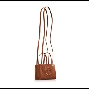Small tan Telfar bag